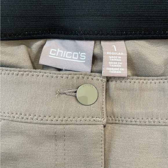 Chico’s stretch Khaki pants size 1 - Picture 5 of 8